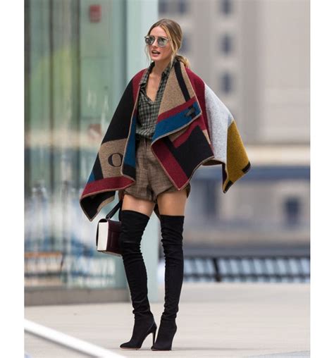 olivia palermo burberry poncho|Olivia Palermo is the latest star to rock Burberry’s personalised .